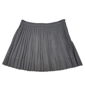 Copper Key Pleated Mini Skirt Skort Gray Size M Preppy Academia